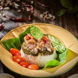 ข้าวหน้ากะเพรากั้ง