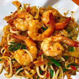 ผัดไทเส้นเล็กกุ้งสด