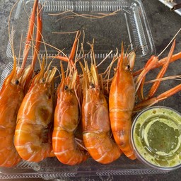 กุ้งเผาต้าวมาวิน+ของหวาน