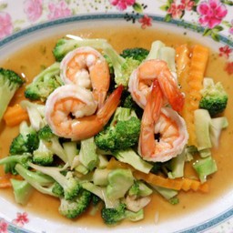 ผัดบล็อคโคลี่ (กับข้าว)