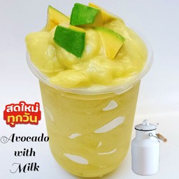 อโวคาโด้นมสดปั่น