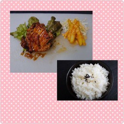 ข้าวไก่เทริ+ซุป