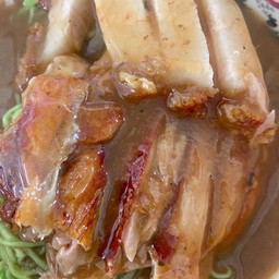 บะหมี่เป็ด+หมูกรอบ
