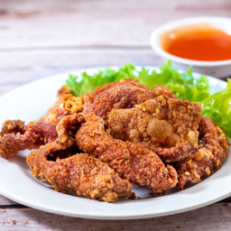 หนังไก่ทอด