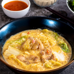 สุกี้น้ำรวมมิตร (ไก่,กุ้ง,หมึก)