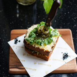 Wild Mushroom Kale Pesto (v)
