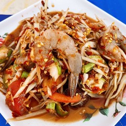 ตำกุ้งสด