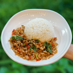 Spicy Minced Chicken With Rice