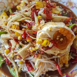 ตำซั่วข้าวโพดไข่เค็ม