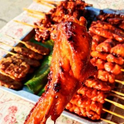 หมูปิ้งนมสด&ไก่ย่างโบราณ (ริมคลอง)