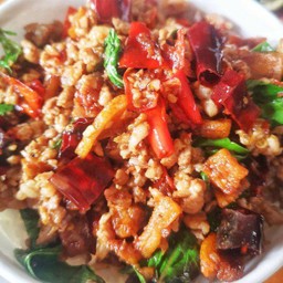 ข้าวกะเพราหมูสับ