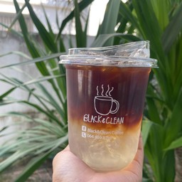 แบล็คฟลาวเวอร์(กาแฟดำ+น้ำช่อดอกมะพร้าว)