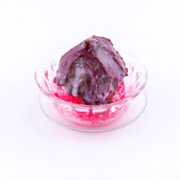 น้ำแข็งไสถั่วแดงบดนมข้น