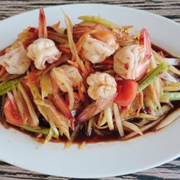 ตำกุ้งลวก