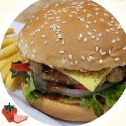 48.ขนมปังเบอร์เกอร์หมู BBQ Pork Burger BBQ Bread