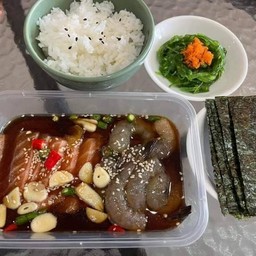 กุ้ง+แซลมอนดอง เซ็ต