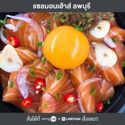 ข้าวแซลมอนดอง ท๊อปปิ้งไข่ดอง