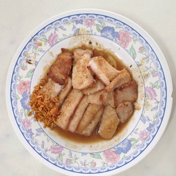 หมูทอดกระเทียม (กับข้าว) จานเล็ก