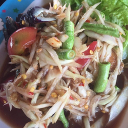 ตำปูปลาร้ากุ้งสด