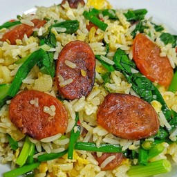 ข้าวผัดกุนเชียง+ไข่ดาว