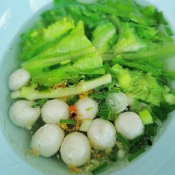 เกาเหลาน้ำใส(ลูกชิ้นปลากราย+ลูกชิ้นกุ้ง)