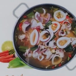 หมึกไข่นึ่งมะนาว