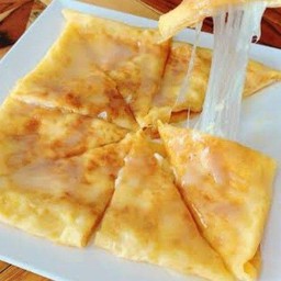 โรตีใส่ไข่+แฮมไก่ชีส