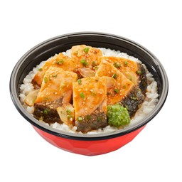ข้าวหน้าแซลมอนกริลล์