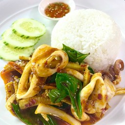 ผัดพริกเผา (ราดข้าว)