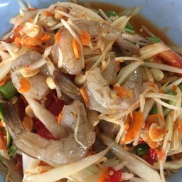 ตำไทกุ้งสด