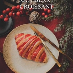 Raspberry croissant