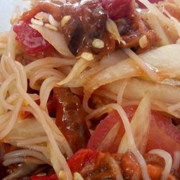 ส้มตำซั่วหอยดอง