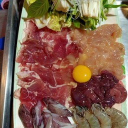 จิ้มจุ่มชุดใหญ่ ชุดหมู,ไก่,ตับ ไม่มีเตาให้ยืม