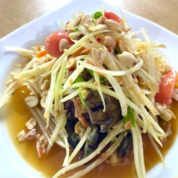 ส้มตำไทย+ปู  Som tum thai & pu