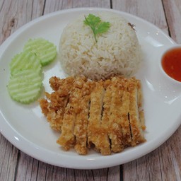 ข้าวมันไก่ทอด