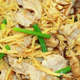 ผัดขิงสดไก่