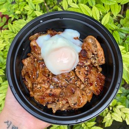 ข้าวหมูเทอริยากิ+ไข่ออนเซ็น