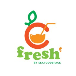 น้ำส้มคั้นสดแท้ 100%  C-Fresh By Seafood Space ประชาอุทิศ90