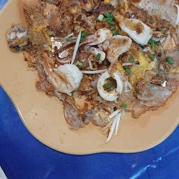 กุ้ง+หมึกทอด