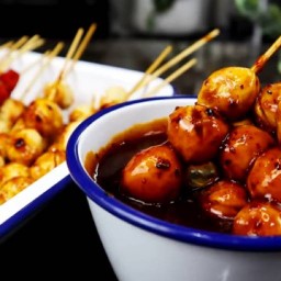 ลูกชิ้นปิ้ง / น้ำอิตาเลียนโซดา ( ณ ล้านนา )