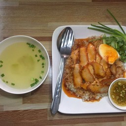 ข้าวมันหมูแดง