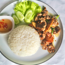 ข้าวเนื้อน้ำมันหอย