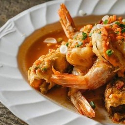 กุ้งแชบ๋วย ผัดพริกเกลือ