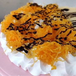 เครปเย็นฝอยทอง+ซอส