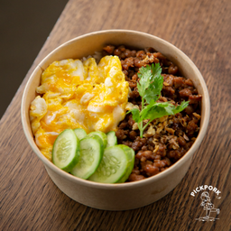 ข้าวหมูคั่วซอสน้ำตาลมะพร้าว LM