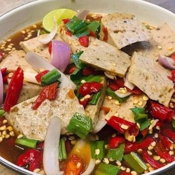 ยำหมูยอ(น้ำปลาร้า)