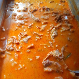 ขนมจีนพะแนงหมู