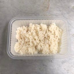 ข้าวสวยใส่กล่อง + ช้อนส้อม