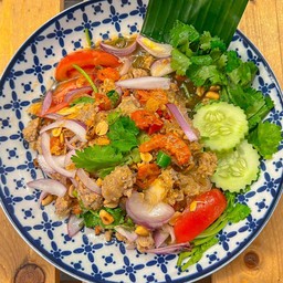 ยำวุ้นเส้นหมูสับโบราณ(สุนารีวิว)