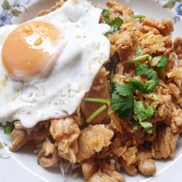 ข้าวไก่กระเทียม